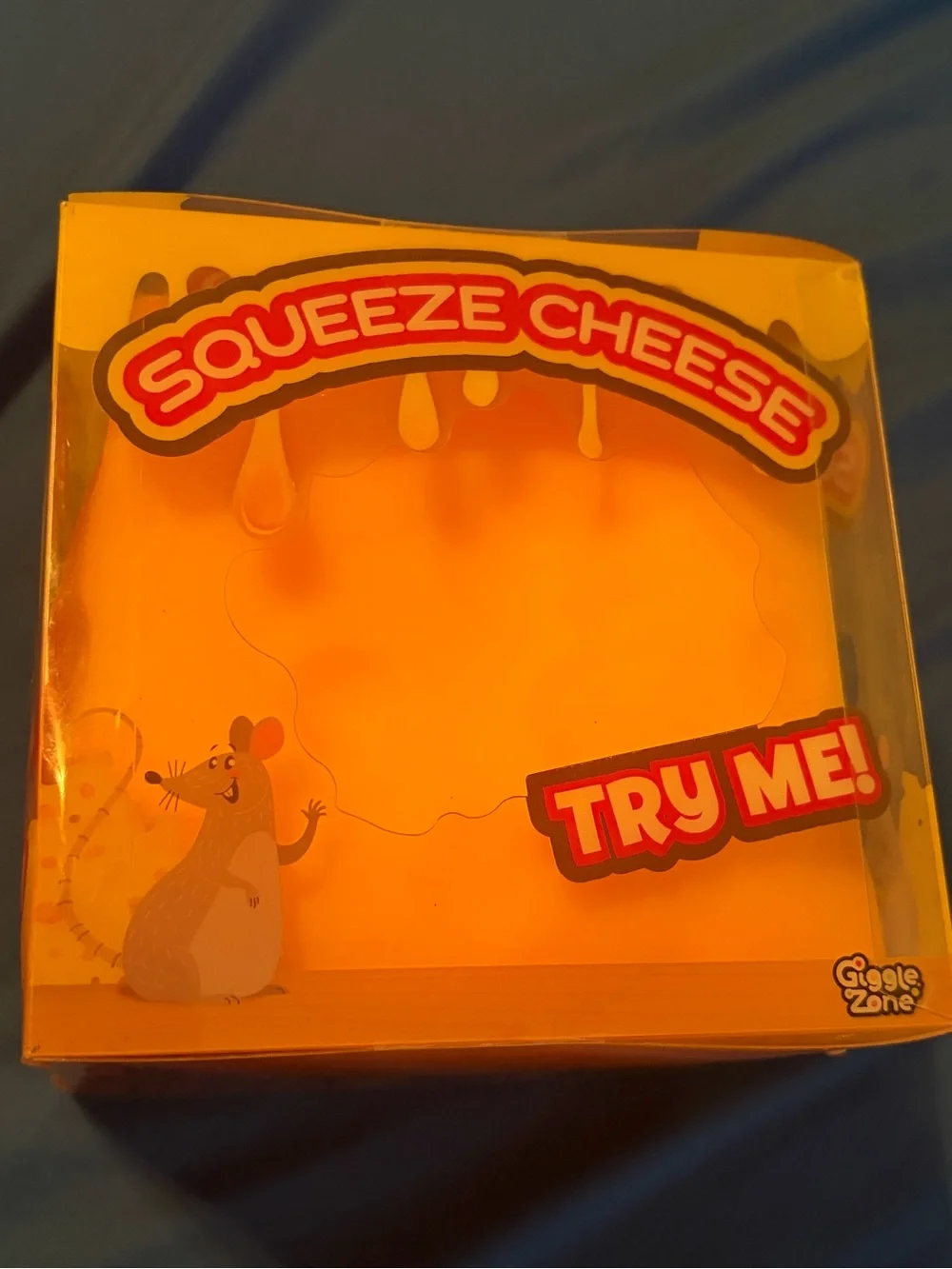 Squeeze Cheese Stress Toy - Yellow